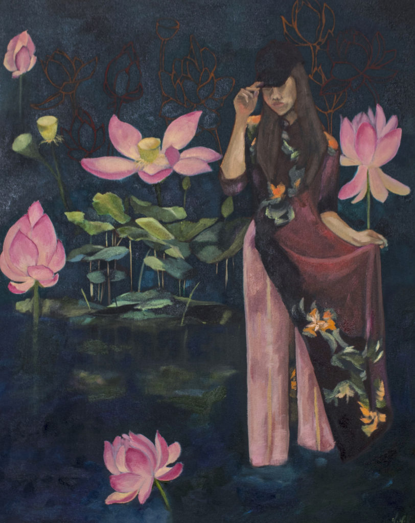 Roots - Tammy Vu, oil on canvas, 24&quot; x 30&quot;
