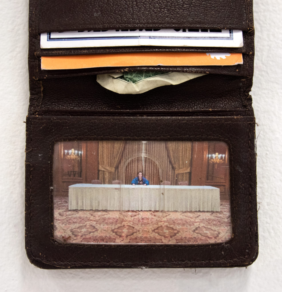 My Own Last Supper - Bea Hurd, wallet, cards, dollar, picture