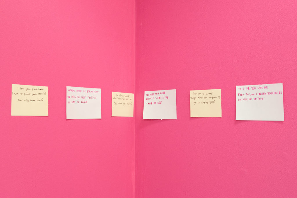 Words I Need to say/the things I couldn&#039;t tell you/words I need to hear - Kate Wilhite, installation, photos and artifacts