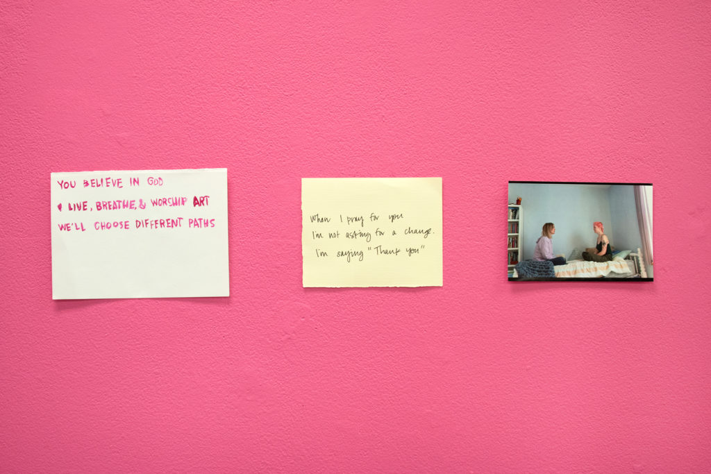 Words I Need to say/the things I couldn&#039;t tell you/words I need to hear - Kate Wilhite, installation, photos and artifacts