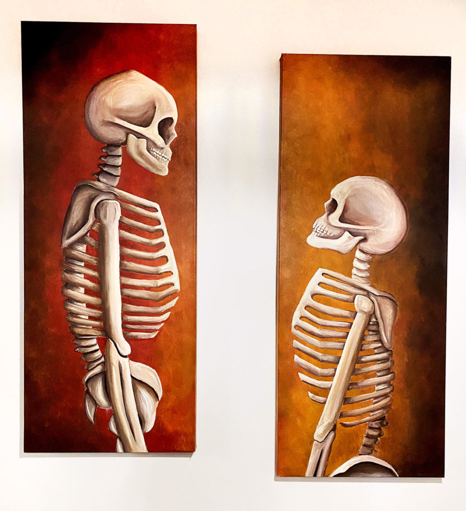 Til Death Do Us Part - Kimberly Andrade, diptych: acrylic painting