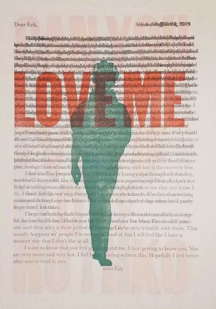 Even if I Love Rothko (Dear Erik) - Lily Ann Ellingson, letterpress print