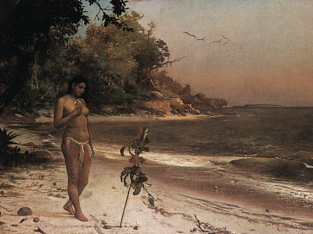 Iracema, Jose Maria de Medeiros, 1881, oil on canvas, 168.3 x 255 cm
