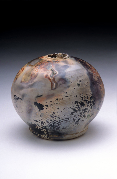 Pit Fired Vase, side A, 2008