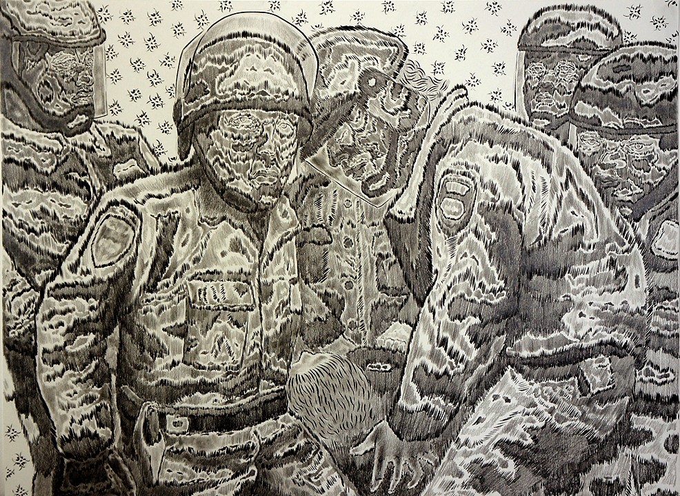 Pen and Pencil on Paper, 18 x 24", 2015