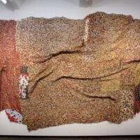 Lanogo; El Anatsui, 2009 CE, aluminum and copper wire, 117 x 162 in.