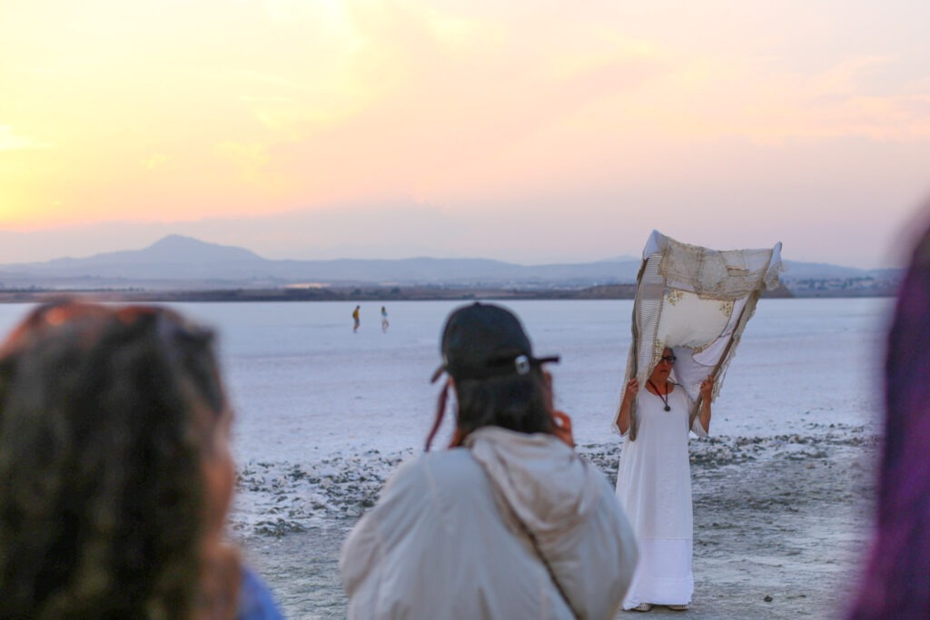 Prof. Beth Krensky during her performance in Cyprus