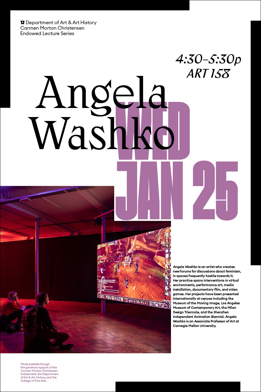 Angela Washko flyer