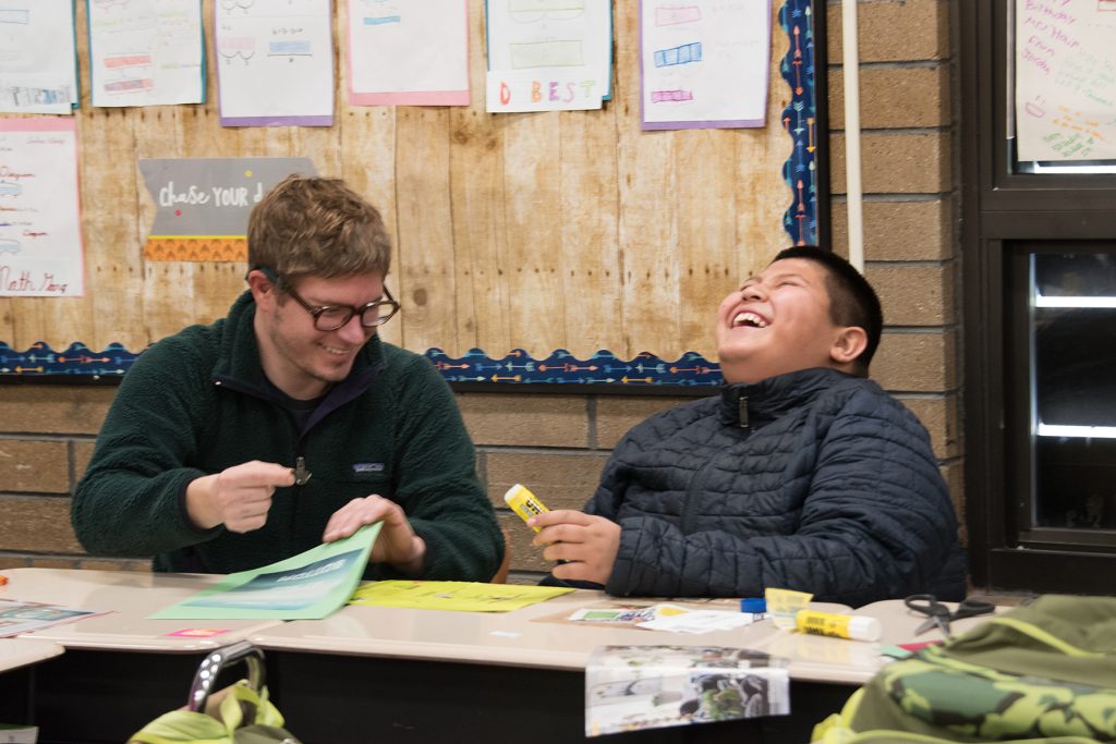 Art in the Community class at Jackson Elementary, 2018