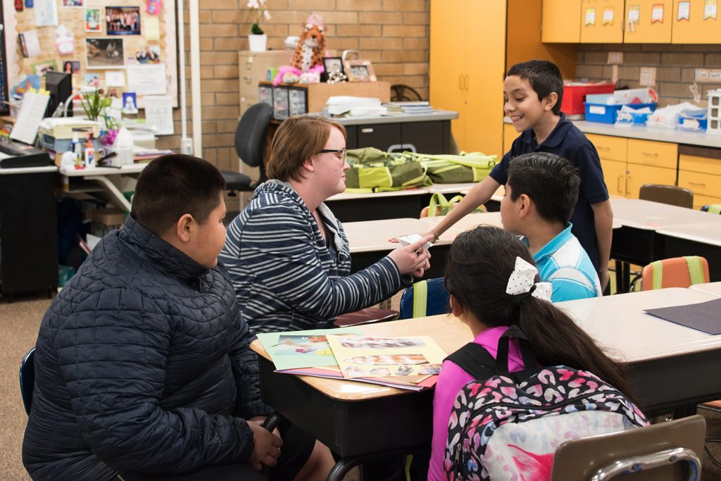 Art in the Community class at Mary W. Jackson Elementary School