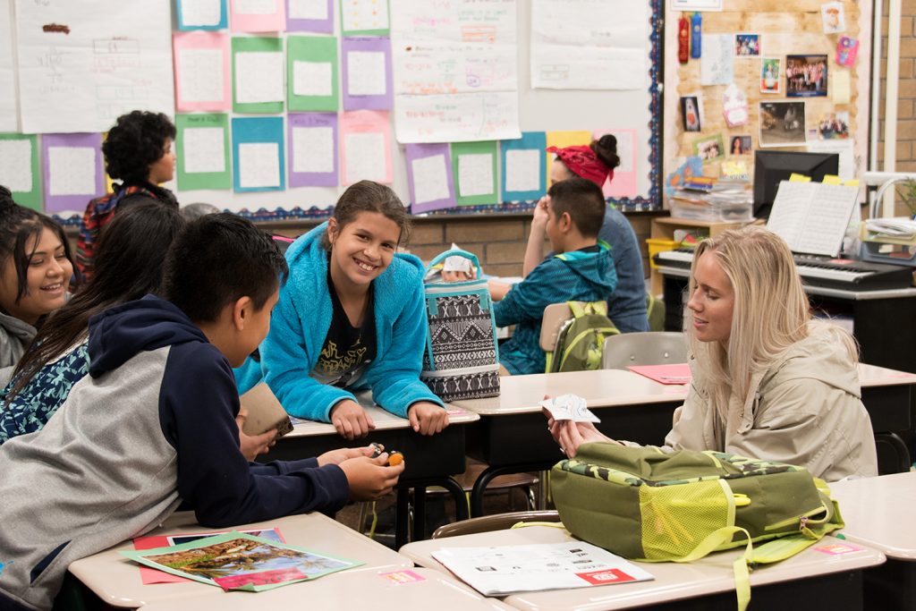 Art in the Community class at Mary W. Jackson Elementary School