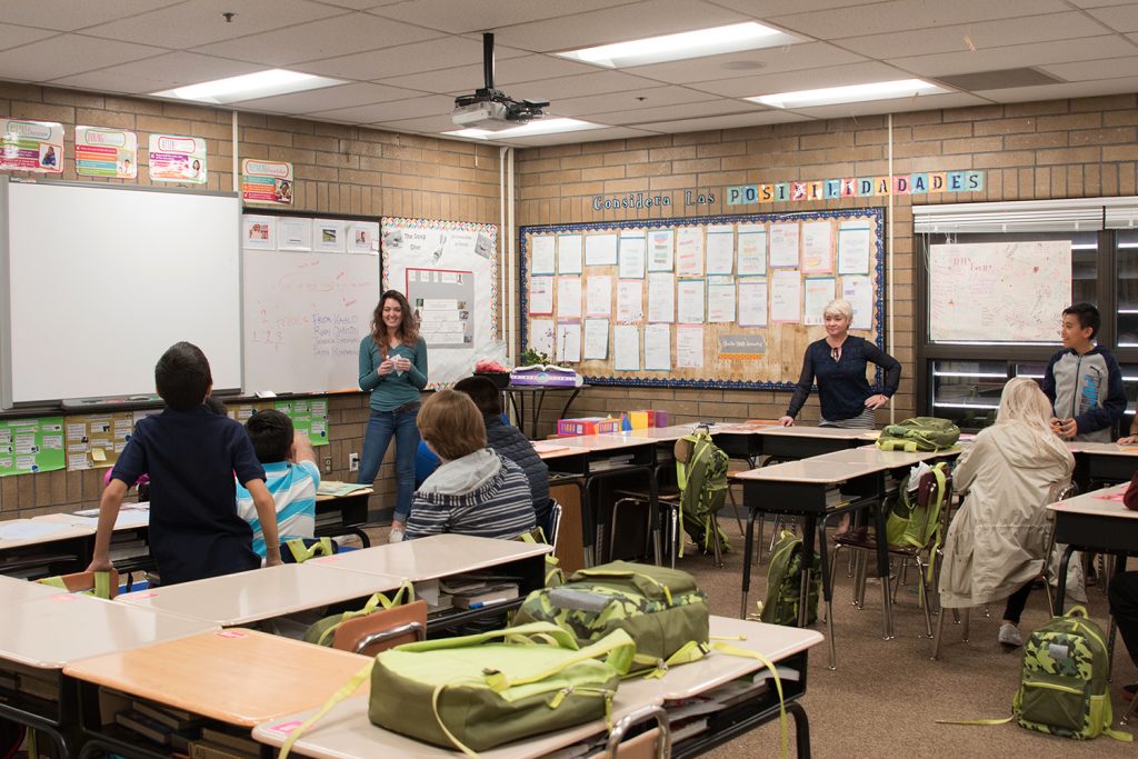 Art in the Community class at Mary W. Jackson Elementary School