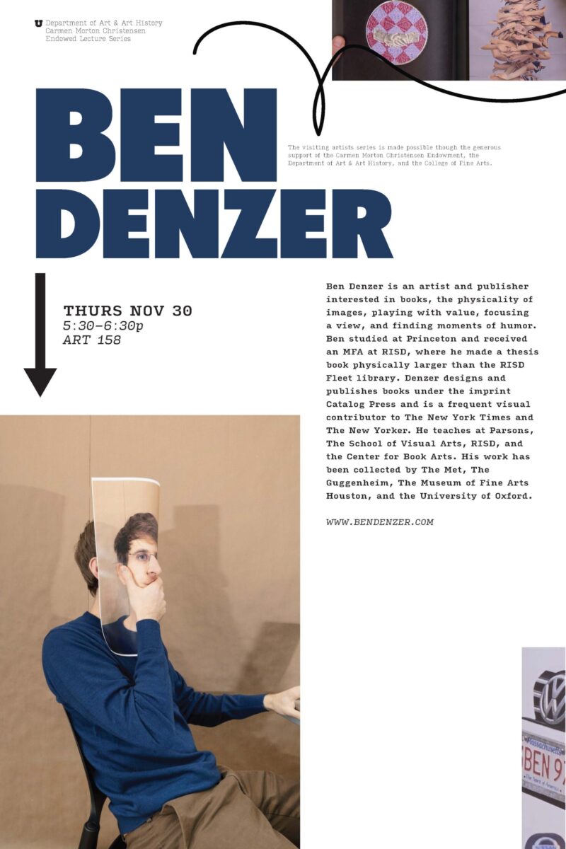 Ben Denzer artist talk poster