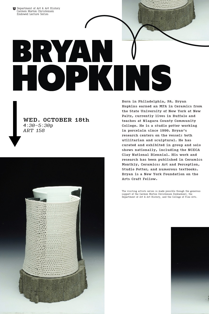 Bryan Hopkins Visiting Artist Lecture Poster