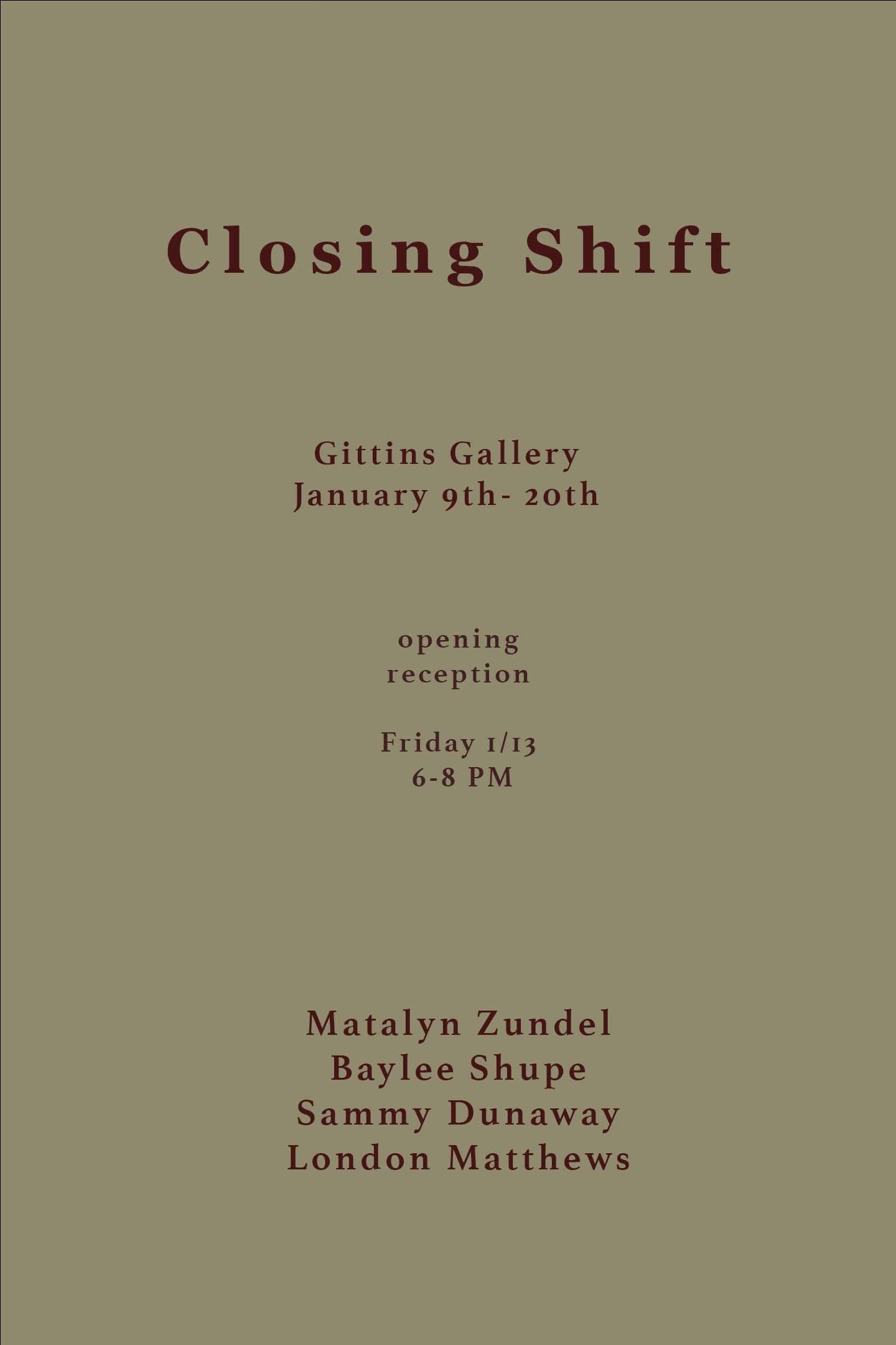 Closing Shift