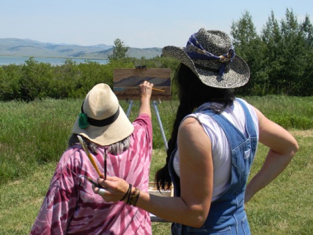 Plein Air Painting in Centennial Valley, Montana