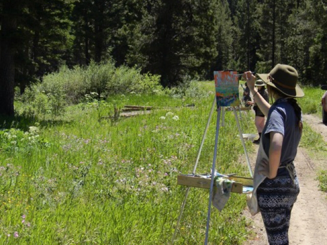 Plein Air Painting in Centennial Valley, Montana