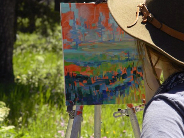 Plein Air Painting in Centennial Valley, Montana