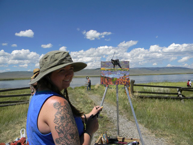 Plein Air Painting in Centennial Valley, Montana