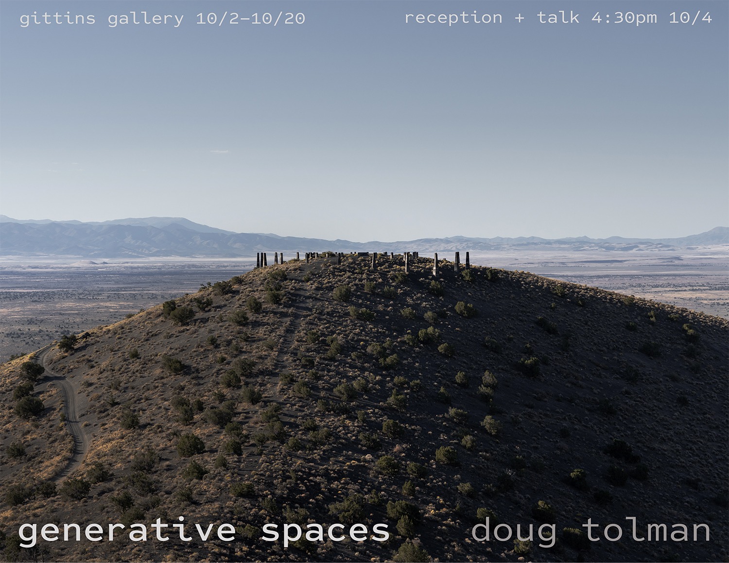 Doug Tolman MFA Exhibition flyer