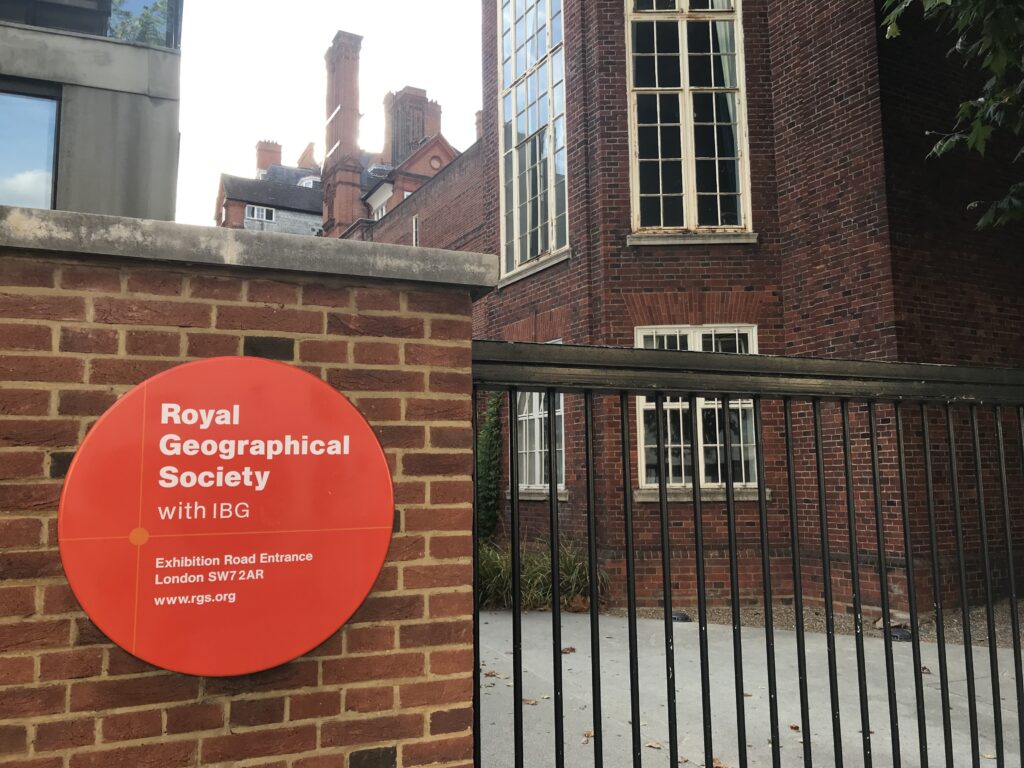 Royal Geographic Society, London