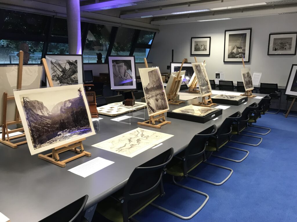 Exhibition at the Royal Geographic Society, London