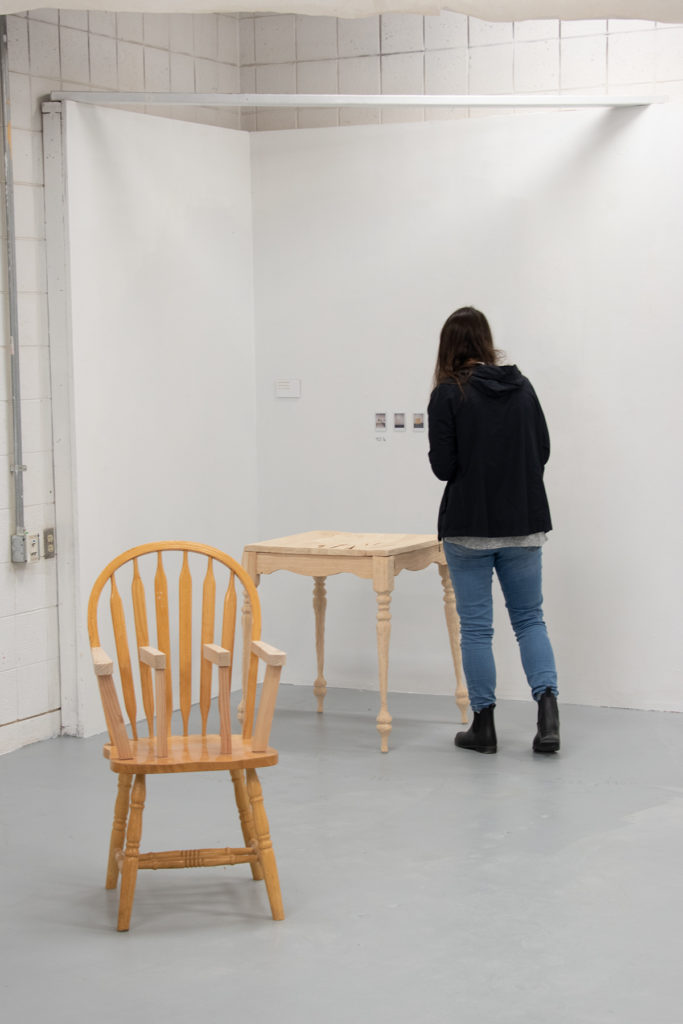 This Is Not A Furniture Show, 2019, artwork: Talia Tacy (foreground), Valeria Johansen (background)