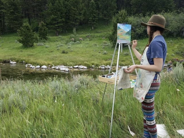 Plein Air Painting in Centennial Valley, Montana