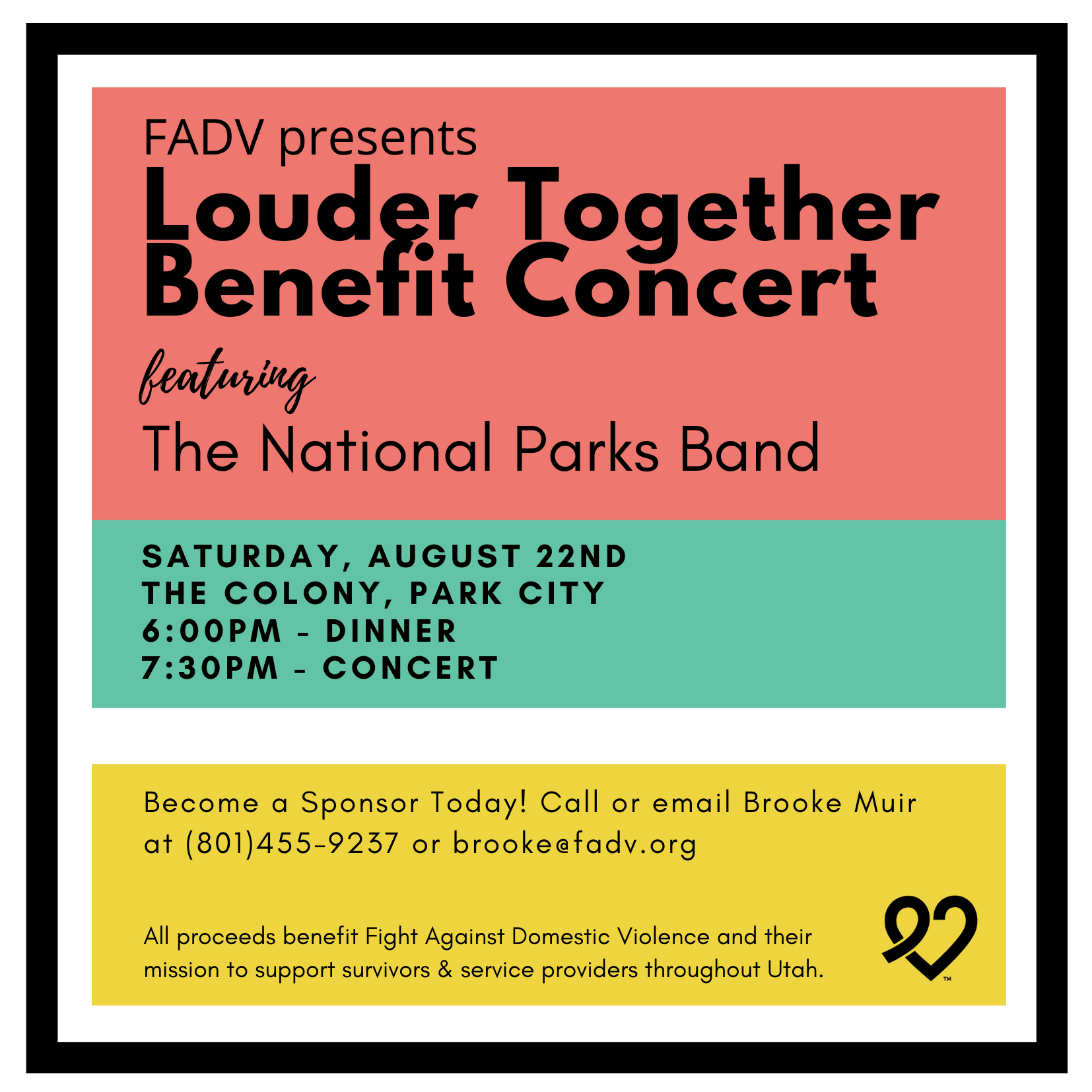 Louder Together Benefit Invitation