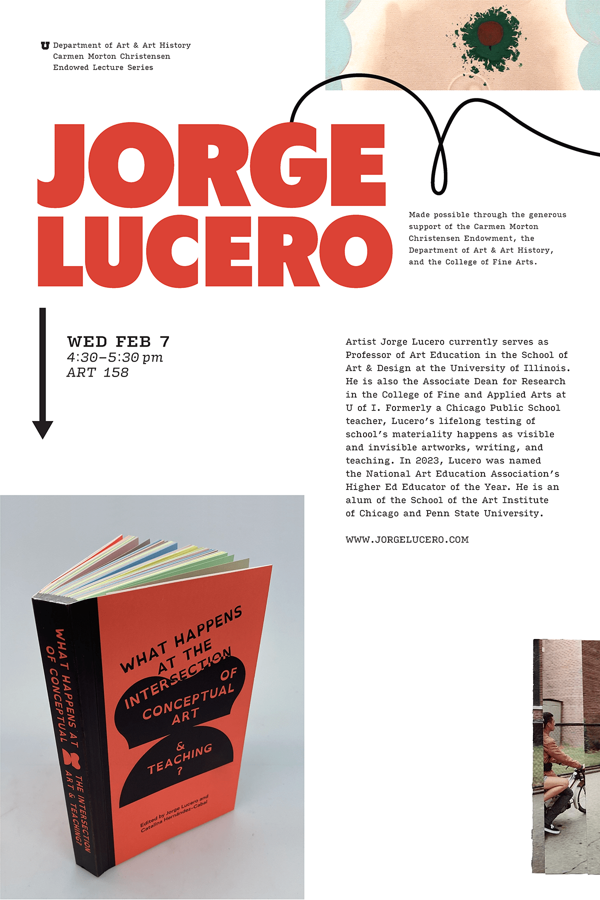 Visiting Artist Talk: Jorge Lucero Poster