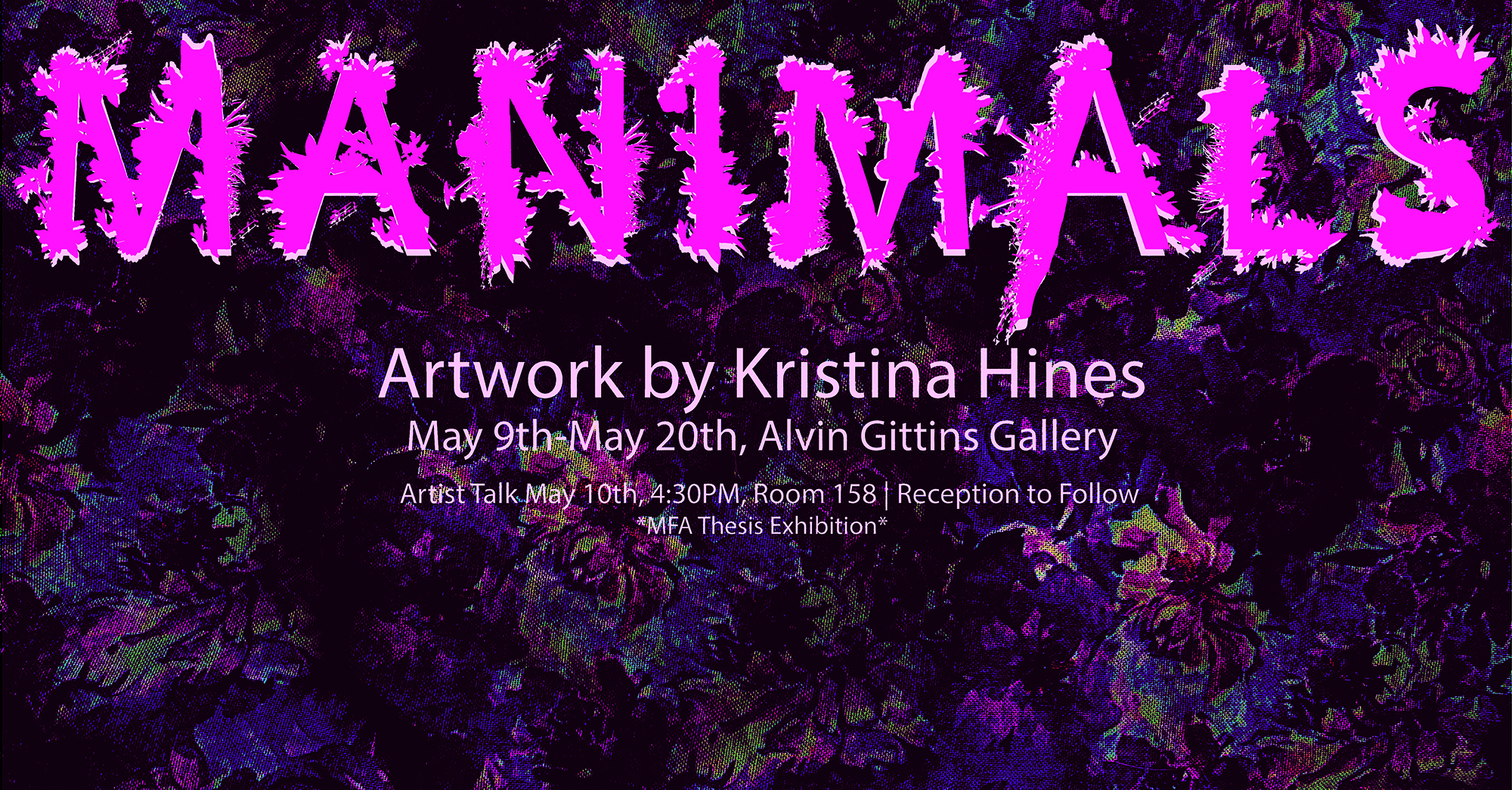 Kristina Hines exhibition poster