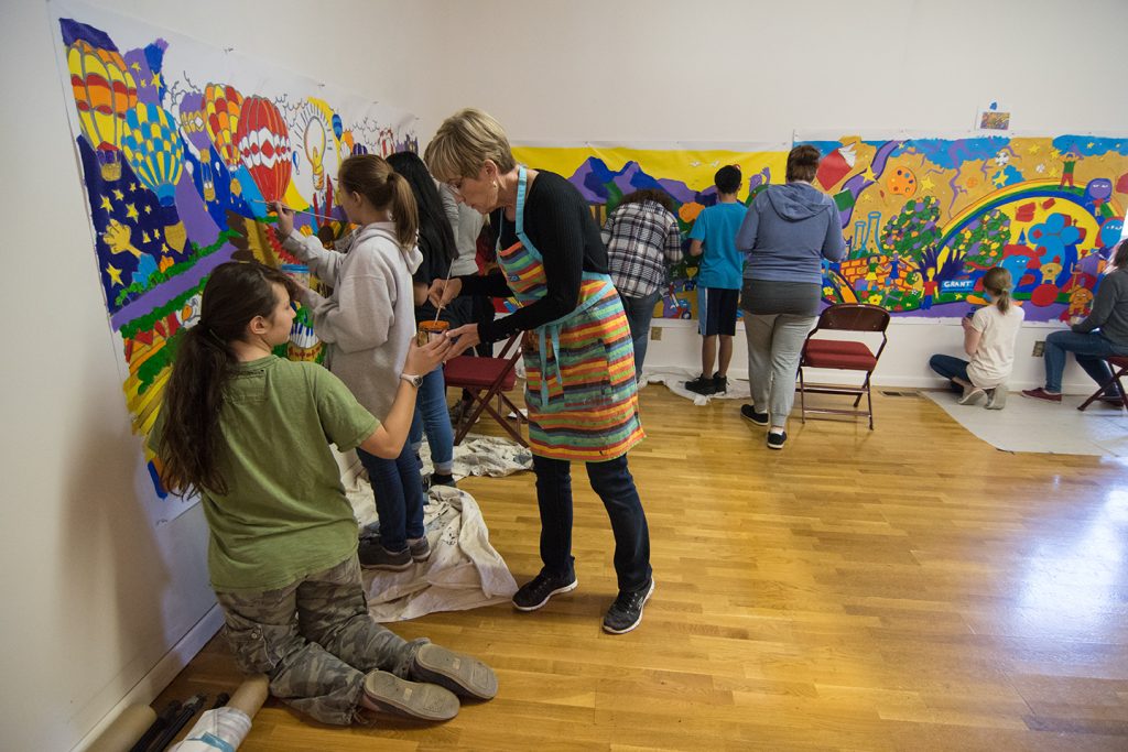 Students Painting