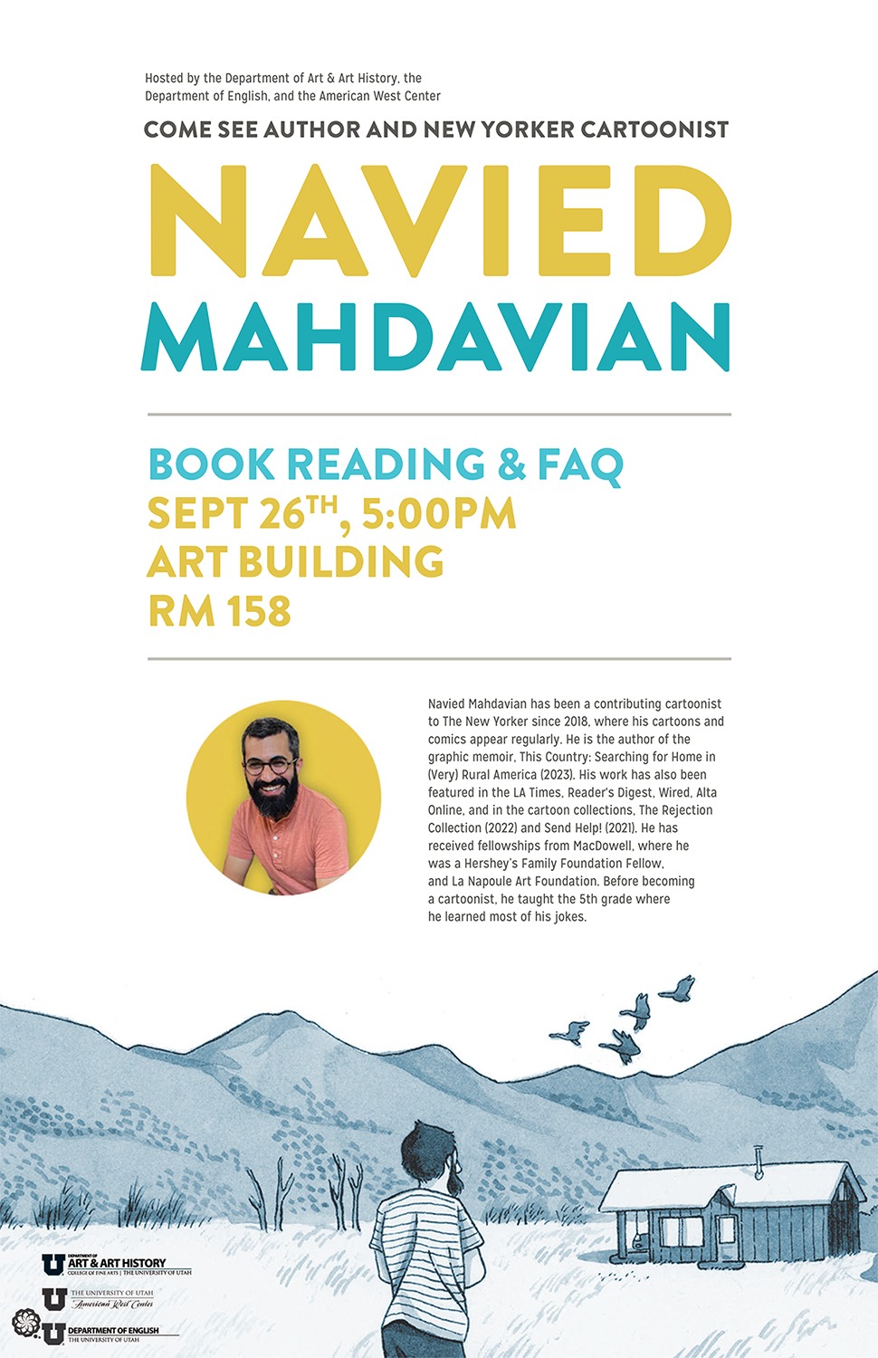 Navied Mahdavian- Book Reading & FAQ Poster