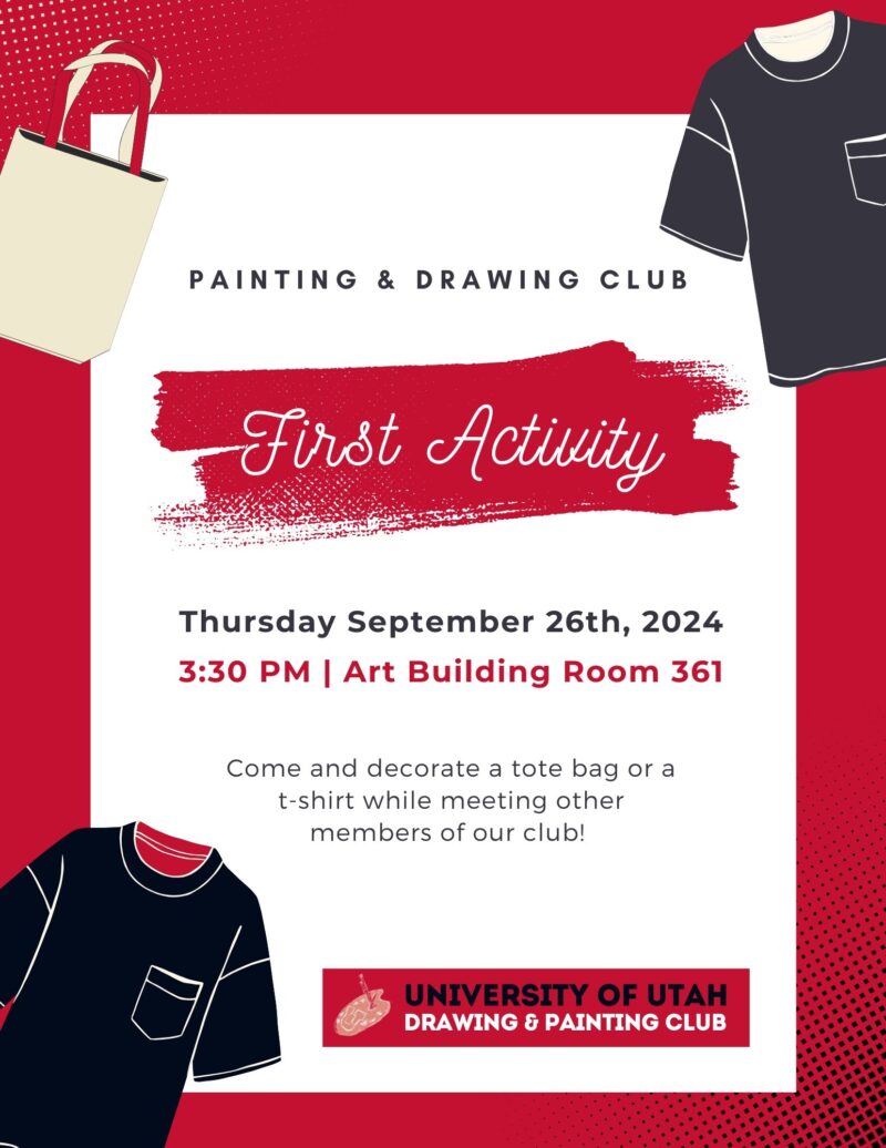 Painting & Drawing Club first event fall 2024