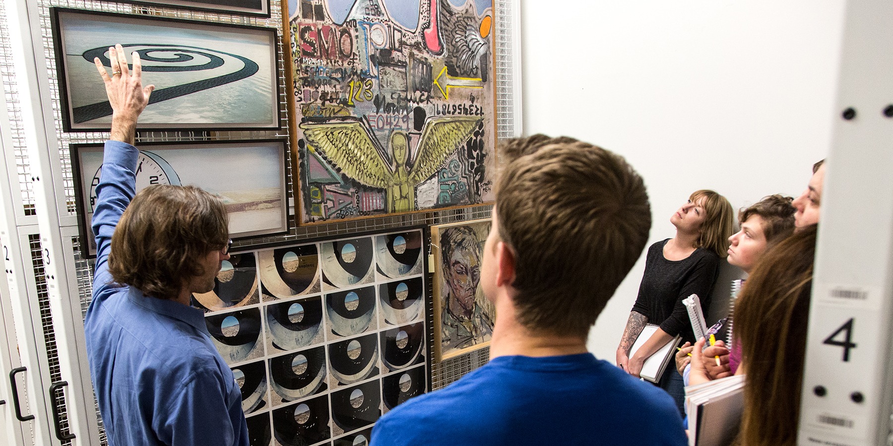 Art History class visiting UMFA collection