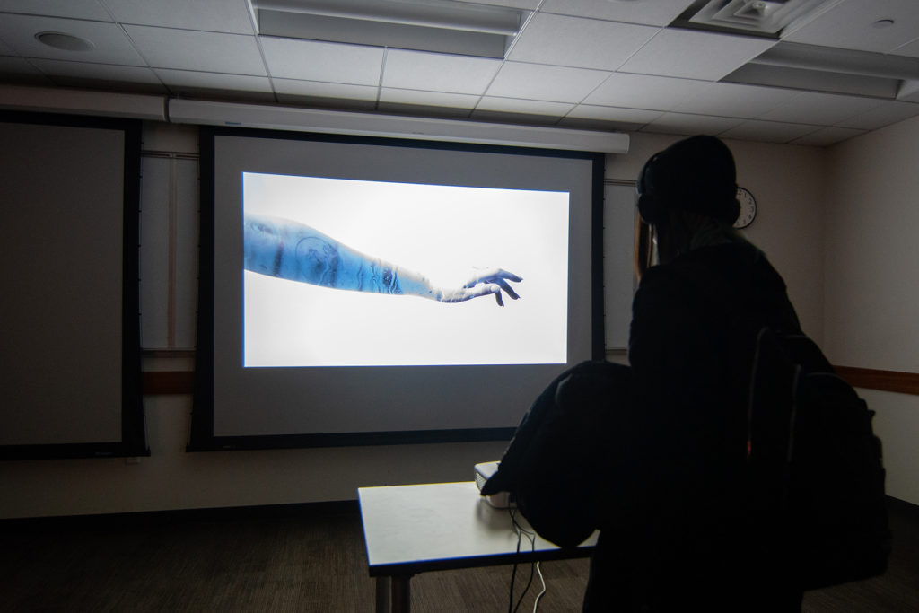 Video Evidence Exhibition, artwork by Araceli Haslam