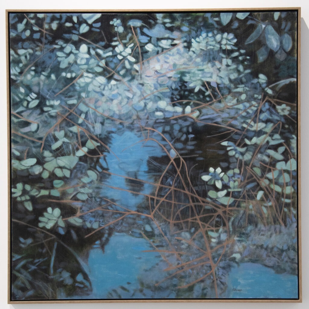 Return Inaugural Gittins Gallery Exhibition, March 2023  Lavender Opening, Connie Borup (MFA 1992), oil on linen