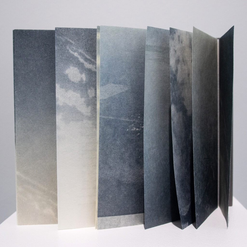 Return Inaugural Gittins Gallery Exhibition, March 2023  Sara Luz Jensen, Falling, Book, edition of 20, 2021