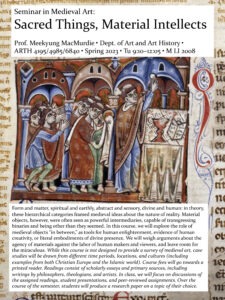 Seminar in Medieval Art: Sacred Things, Material Intellects
