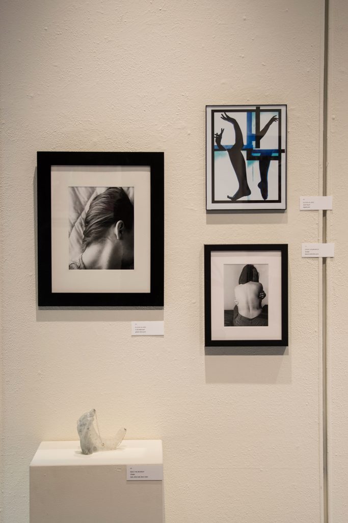 Annual Student Exhibition, 2018: artwork by Alissa Allred, Sogol Kiamanesh, and Emily McMurray