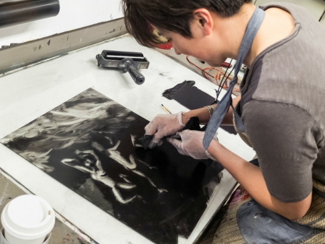 Lesley Dill Printmaking Workshop