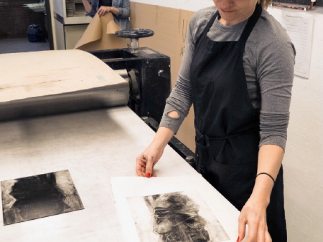 Lesley Dill Printmaking Workshop