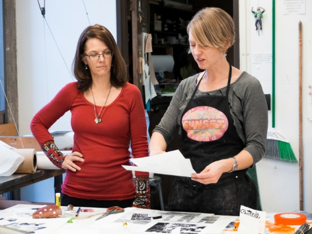 Lesley Dill Printmaking Workshop