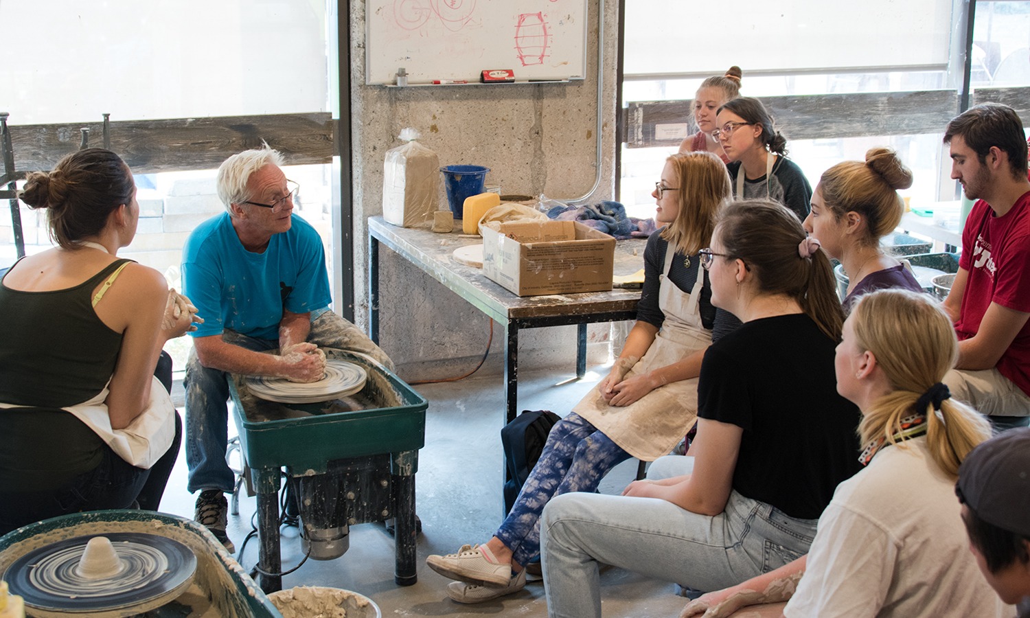 Professor Brian Snapp Demos in Ceramics
