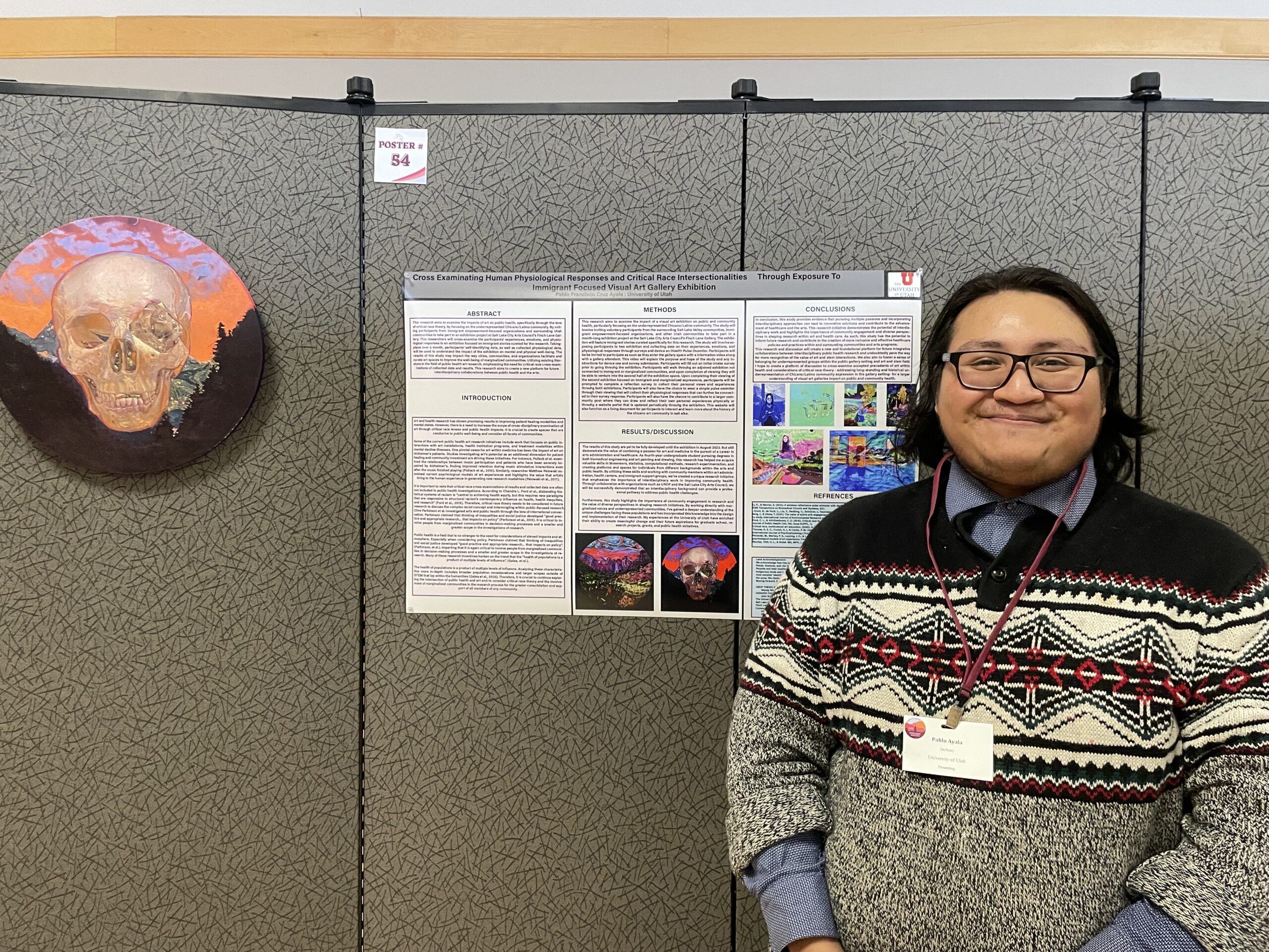 Pablo Cruz-Ayala presents UROP research at 2023 Wester Regional Honors Conference