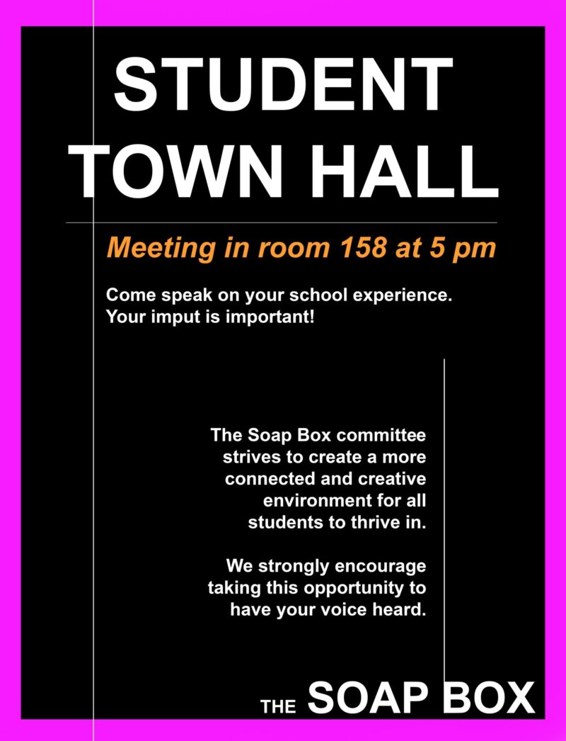 soapbox townhall flyer